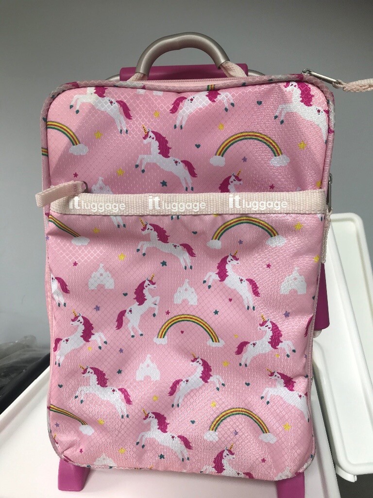 unicorn pull along suitcase